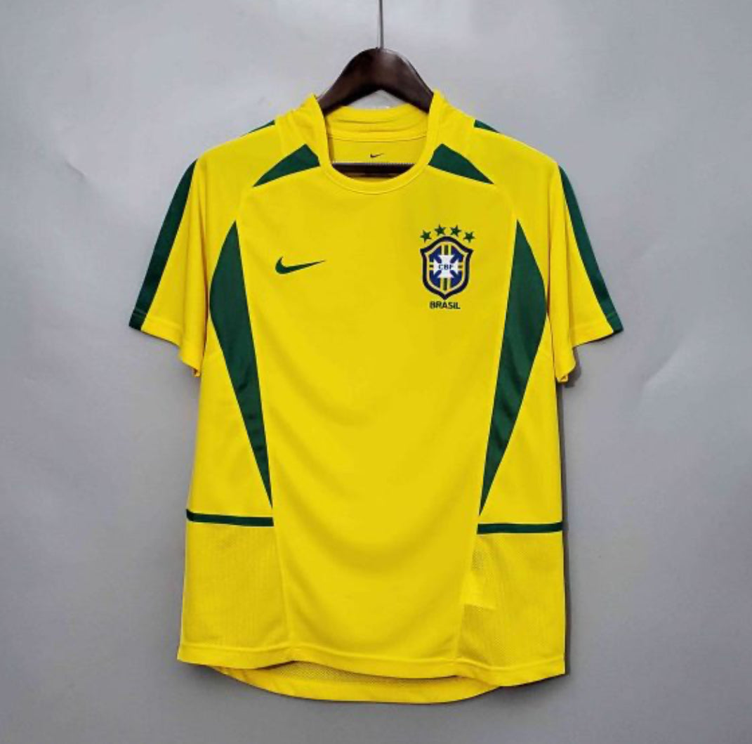 2002 Retro Brazil Soccer Jersey Home